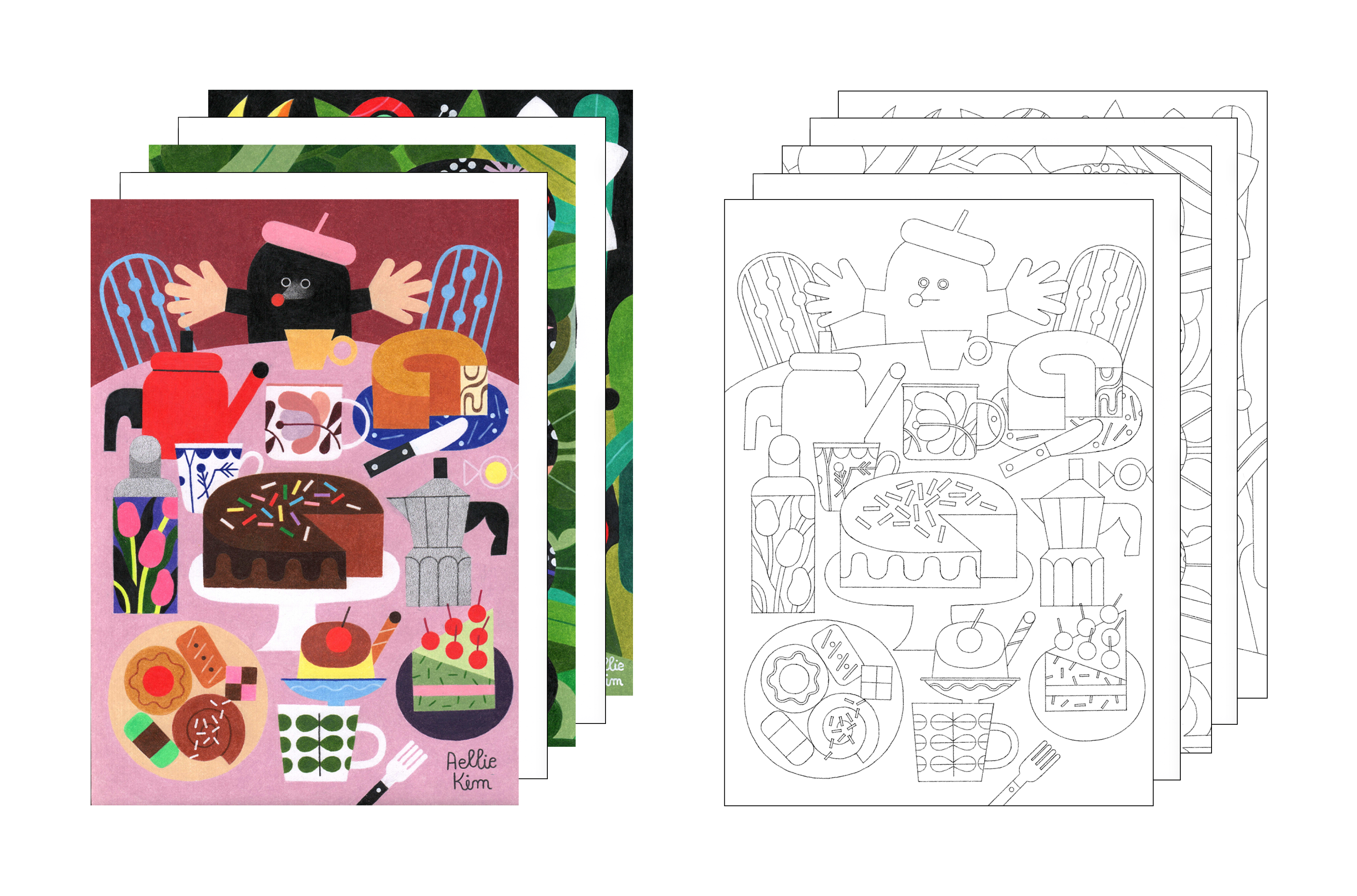 Magical Moments, Digital Coloring Sheets