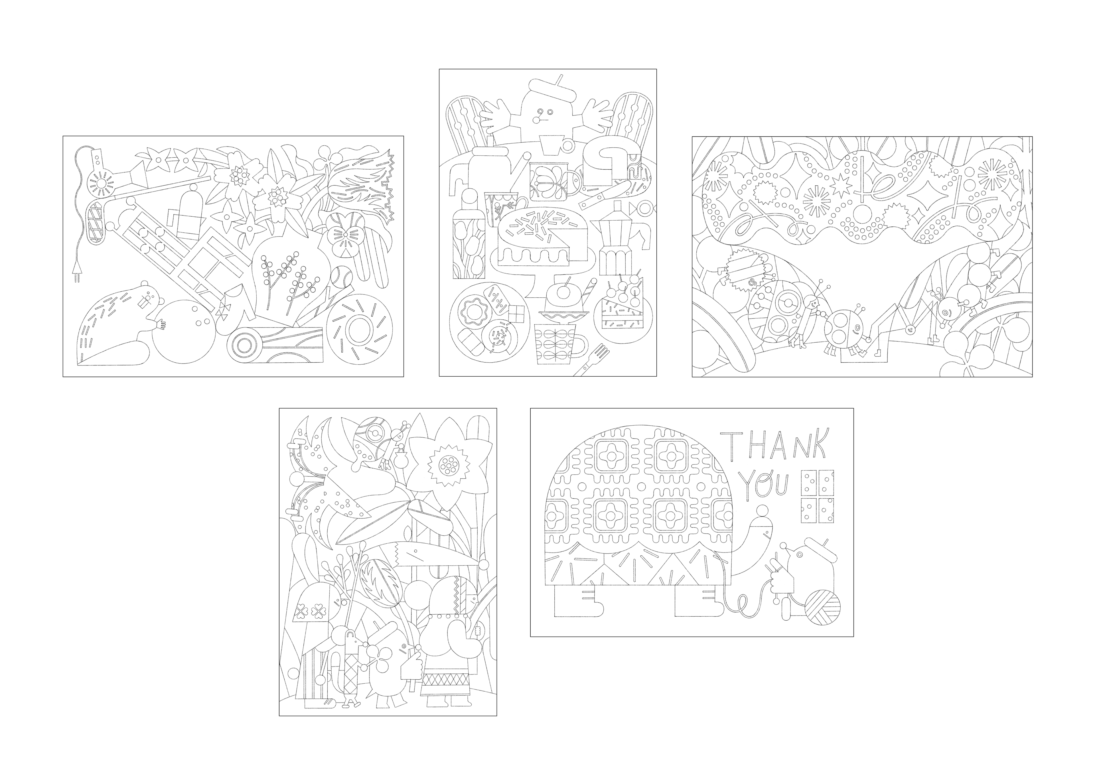 Magical Moments, Digital Coloring Sheets