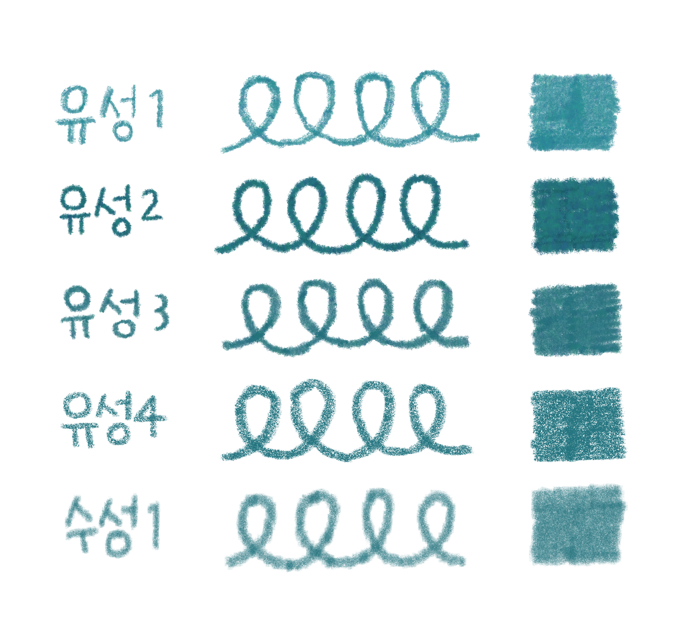 Aellie Kim Procreate Colored Pencil Brush Set (5 Digital Brushes)